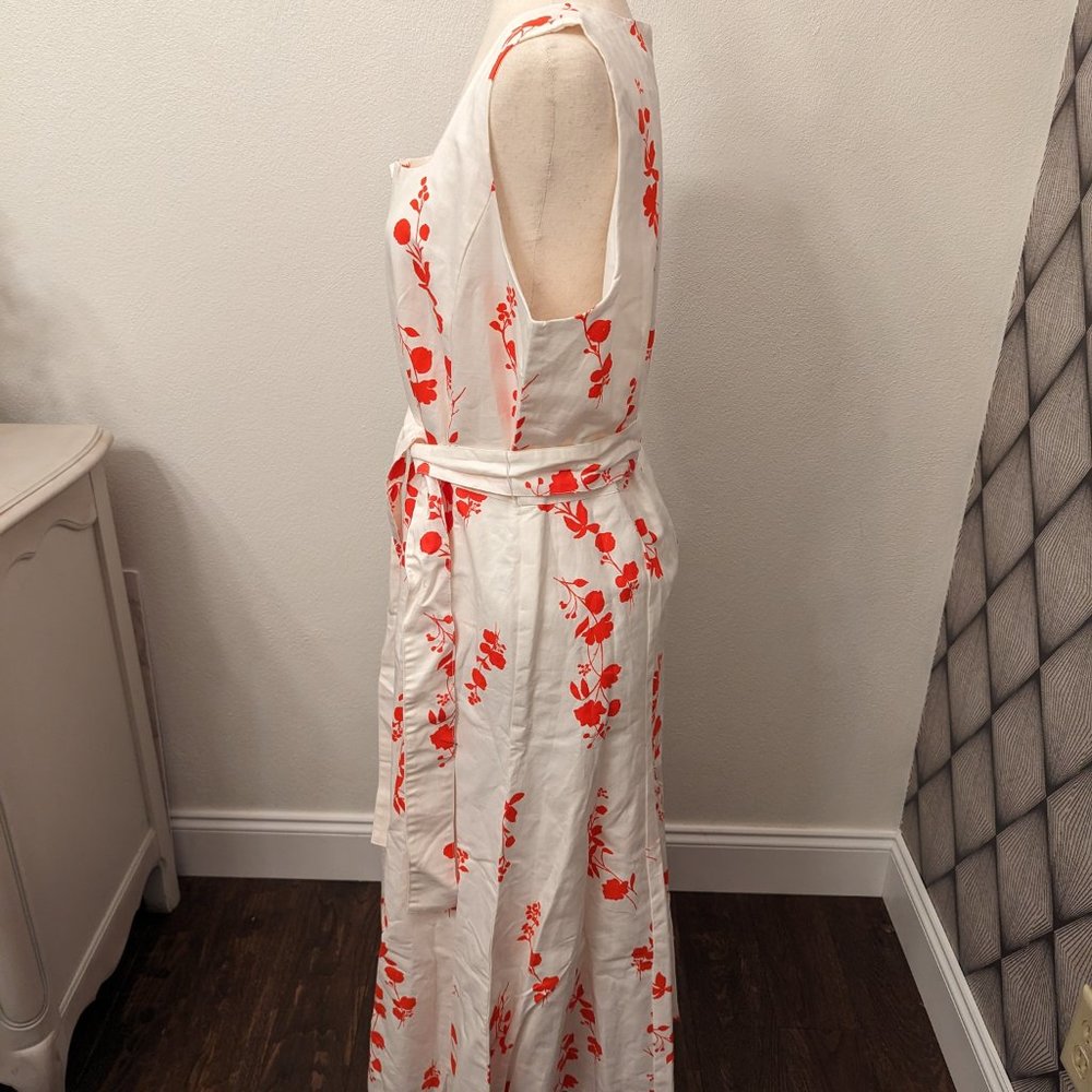 Ann Taylor Floral Button Flare Dress - Picture 8 of 12